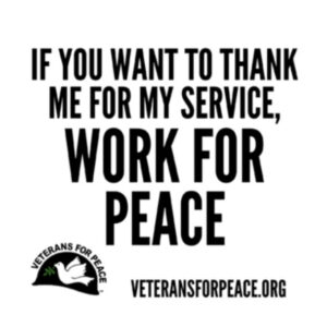"Work For Peace" Sticker - 5pk