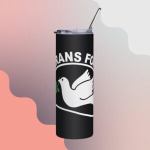 VFP Logo Stainless steel tumbler (white on black)